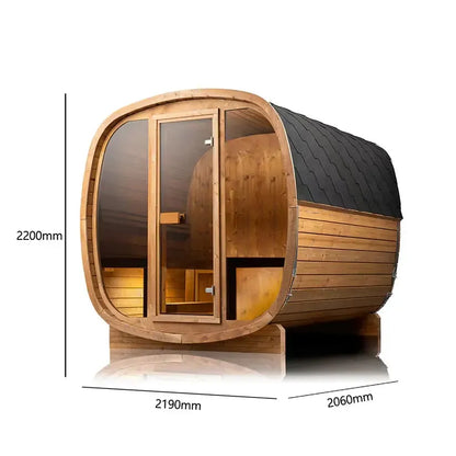 Auris Two Outdoor Cedar Sauna 2-Person